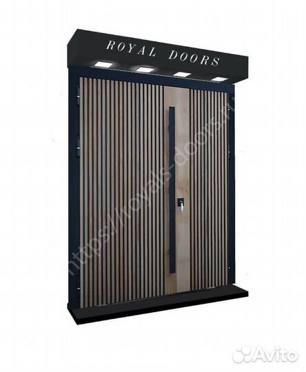 Двустворчатая металлическая дверь 450