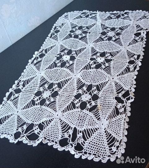 Салфетка филе-гипюр, 19 век