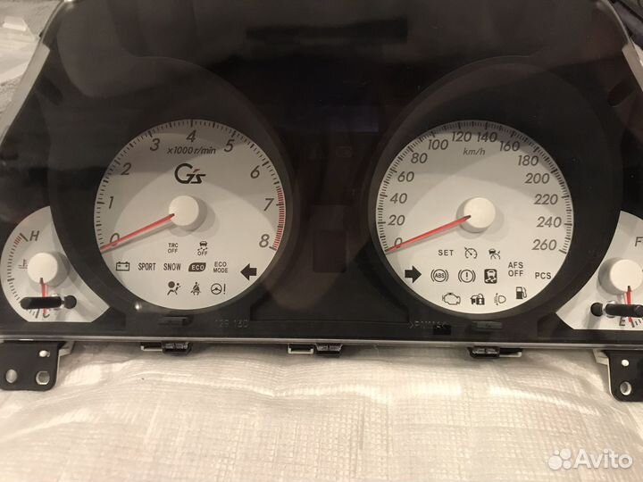 Спидометр 260 км/ч Toyota Mark X GRX130 G's