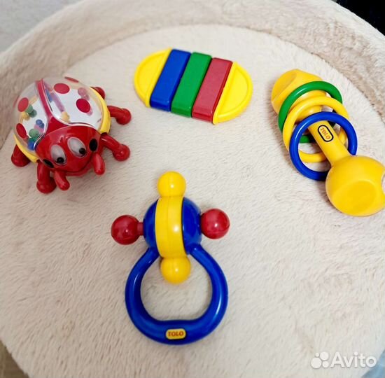 Игрушки - погремушки пакетом, грызунки