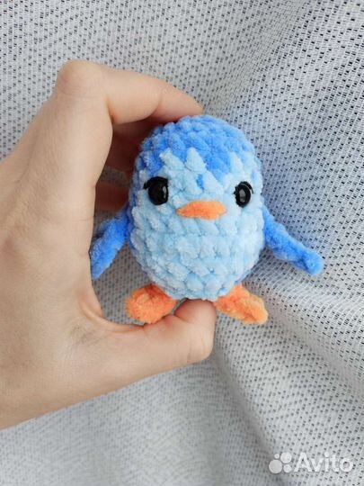 Брелки вязаные крючком панда хаски