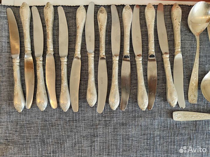 Мельхиоровые столовые приборы СССР