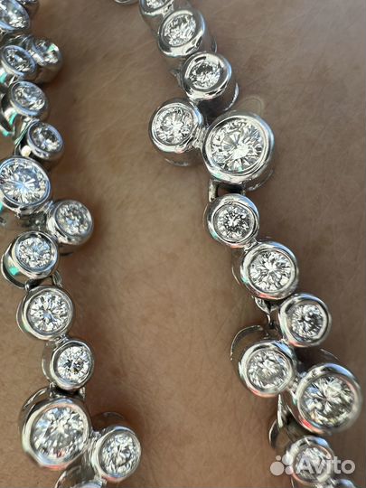 Золотое колье с бриллиантами 33,17 гр 4,04 карата