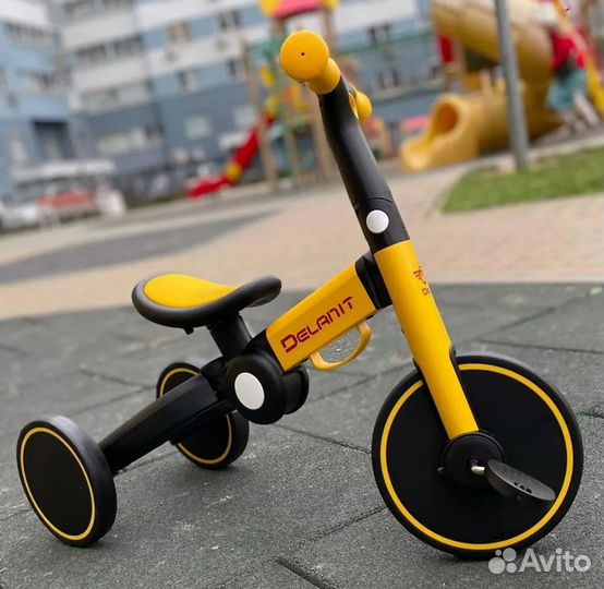 Велосипед беговел 3 в 1 со съемной ручкой