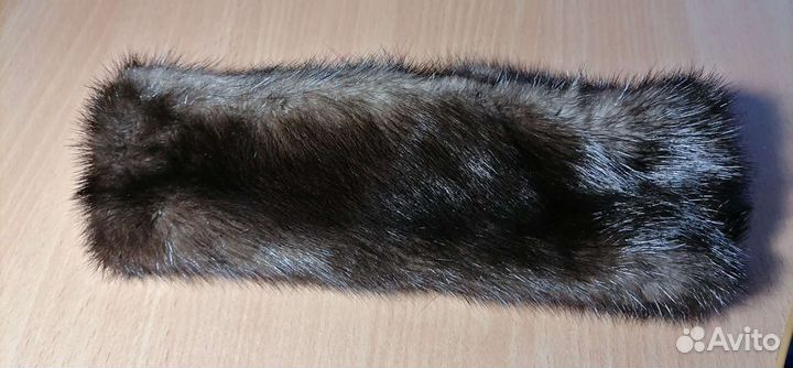 Повязка на голову из норки