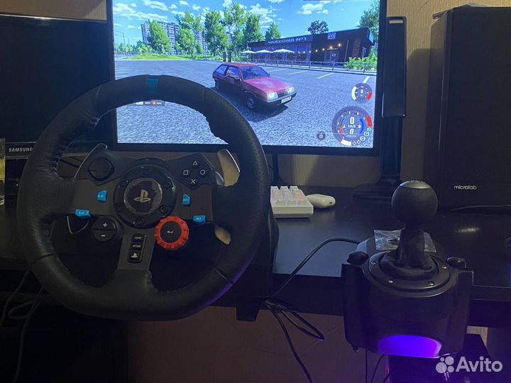 Игровой руль logitech g29 + shifter (кпп)