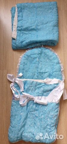 Конверт и одеялко детские, на выписку