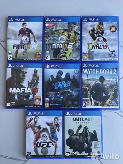 Диски для sony playstation 4