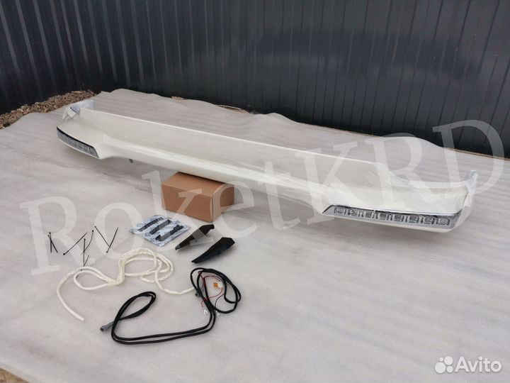 Обвес на Land Cruiser 200 12-2015 год Передний LED