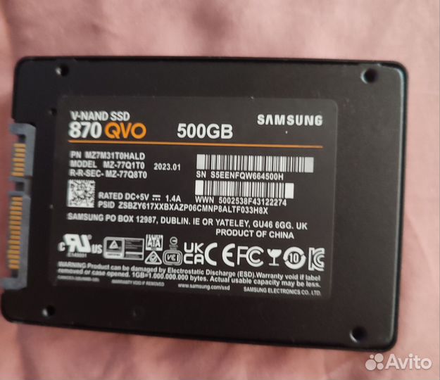 Накопитель. Внутренний SSD-диск 500 гб