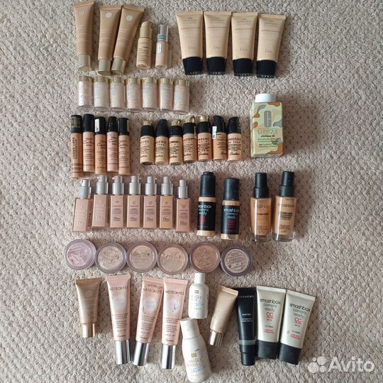 Пудры и тональные Dior, Clarins, Chanel