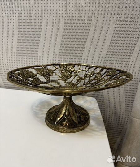 Бронзовая ваза для фруктов/конфет