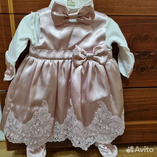 Платье для новорожденных