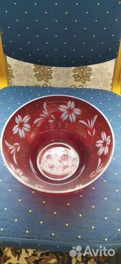 Конфетницы ссср.Ваза цветное стекло СССР