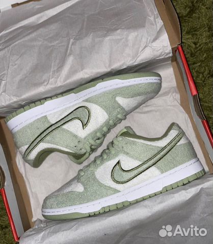 Кроссовки Nike Dunk Low Fleece Puck Honeydew