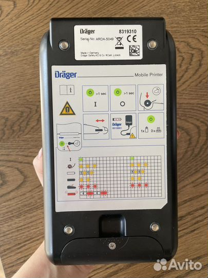 Термопринтер для алкотестера drager mobile printer