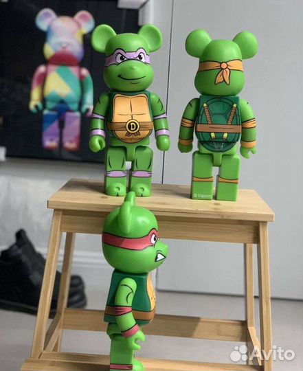 Фигурки bearbrick черепашки ниндзя