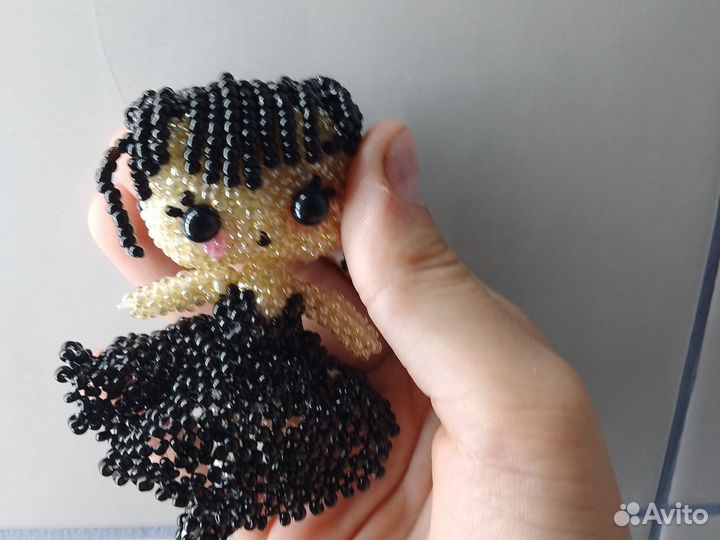 Амигуруми из бисера уэнсдей