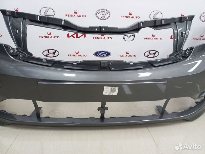 Бампер передний Kia Rio 3 рестайлинг Серый