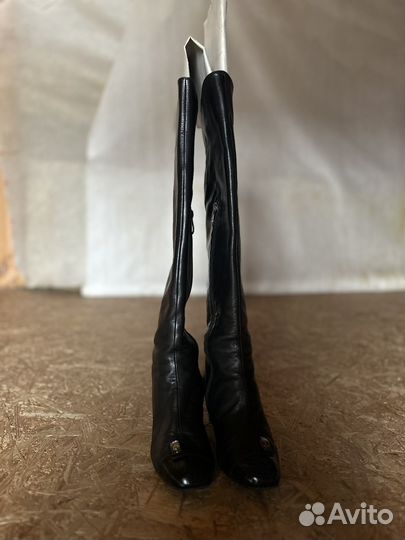 Кожаные женские сапоги Fabiani 37 размер