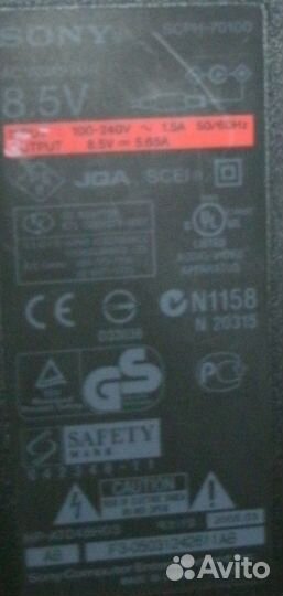 Блок питания бу PlayStation2 8.5V 5.65A Оригинал