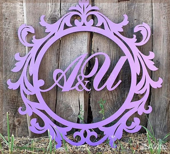 Монограмма на свадьбу (именная)