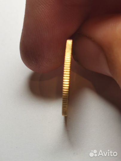 Золотой соверен 1967 г. Елизавета II. Оригинал