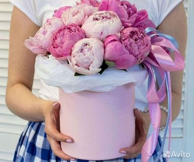 Пионы Букет пионов Доставка цветов