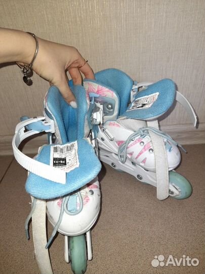 Роликовые коньки детские раздвижные