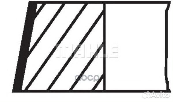 Кольца поршневые fiat 1.2 d70.8 1.2x1.2x2.5 009 70