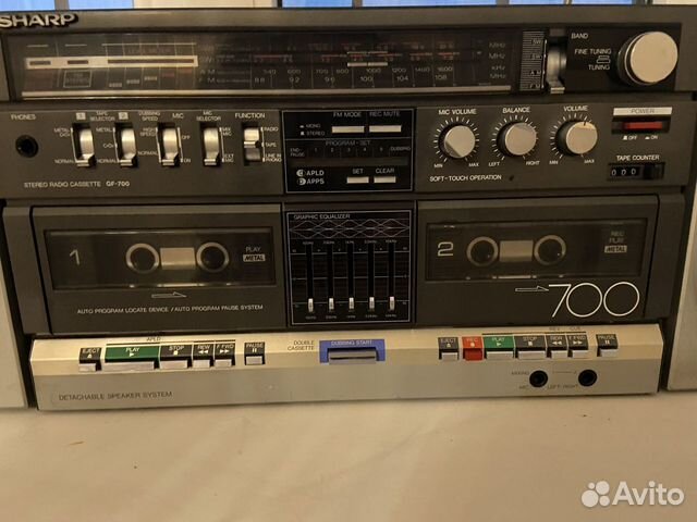 Двухкассетный магнитофон Sharp GF-700 купить в Москве | Хобби и отдых ...