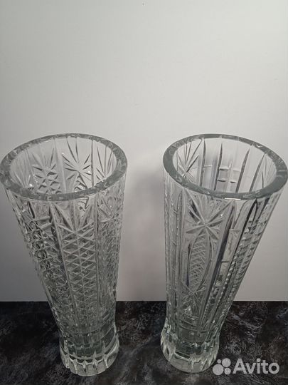 Вазы хрустальные