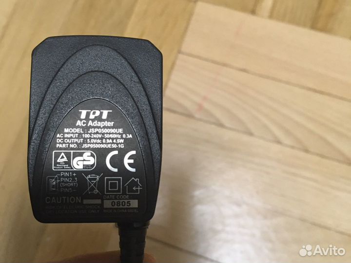 Блок питания mini usb 4,5вт. 5в 0,9A