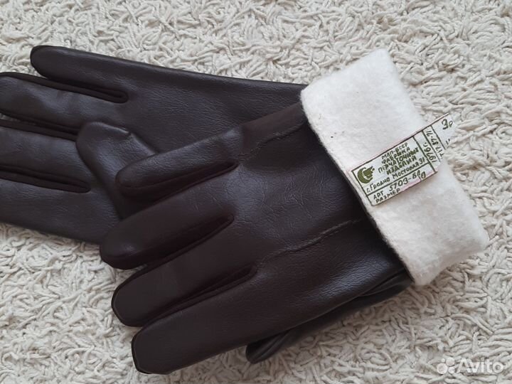 Перчатки кожаные мужские р.10, новые