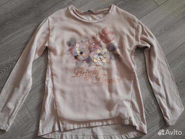 Лонгслив для девочки 140