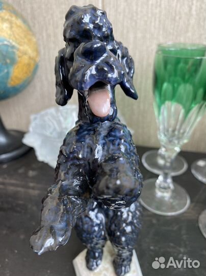 Фарфоровый пудель собака статуэтка Розенталь