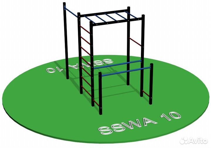 Уличный турник брусья рукоход для детей и взрослых