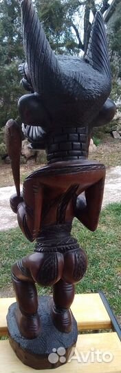 Резная фигура из твердого дерева, Африка