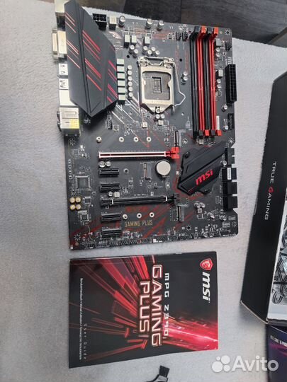 Материнская плата msi z390 gaming plus, i5 9400f