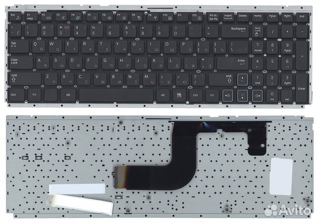 Клавиатура Samsung RC508 RC510 с частью корпуса