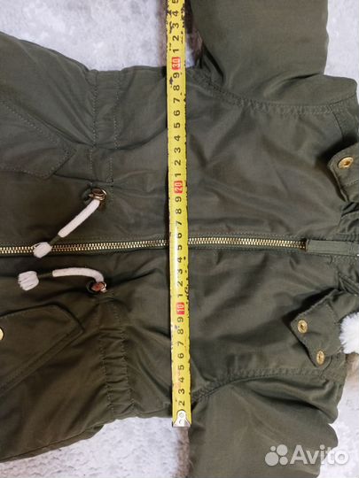 Утепленная парка hm для девочки 98