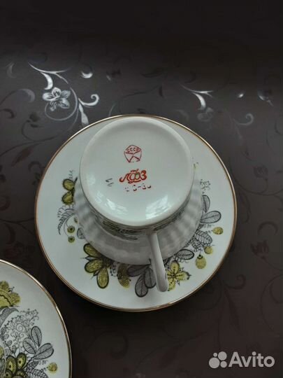 Кофейные чашки лфз костяной фарфор