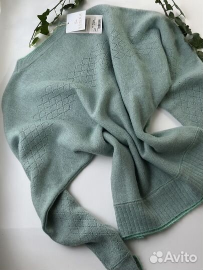 Качественный свитер ментолового цвета- Binka