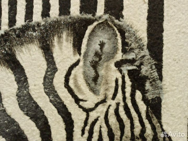 Картина зебра постер фреска жидкие обои панно