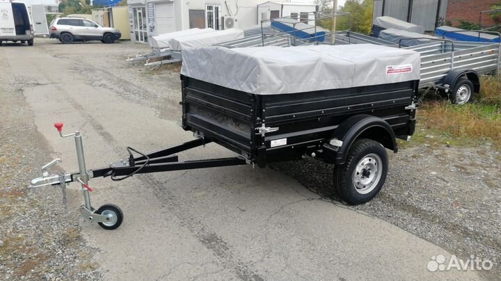 Прицеп Крепыш 821302 с 2 бортами