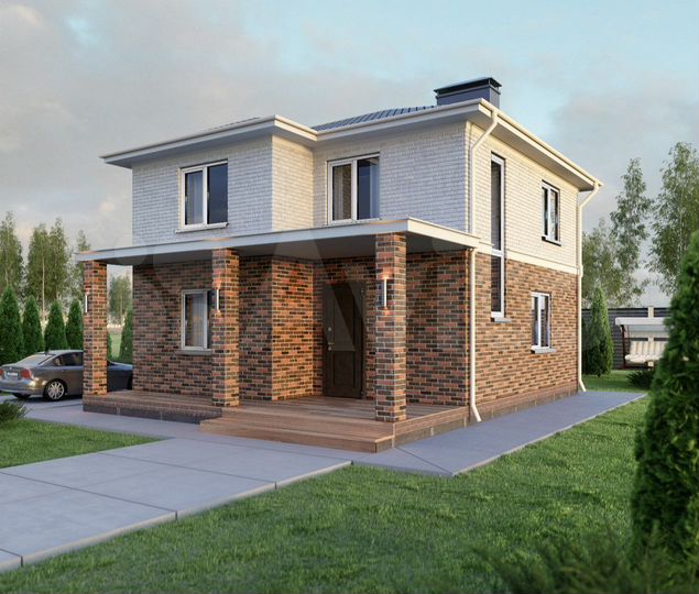 Дом 135 м² на участке 10 сот.