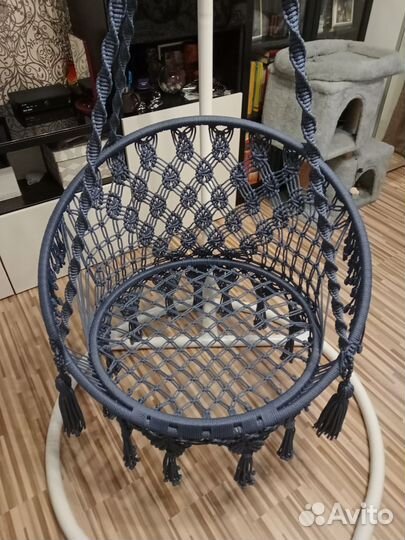 Подвесное кресло макраме