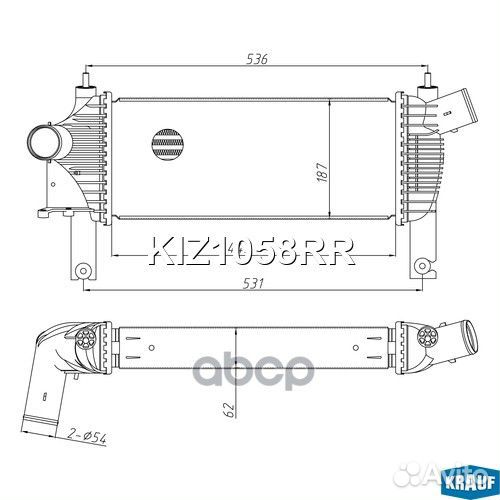 Интеркулер KIZ1058RR Krauf