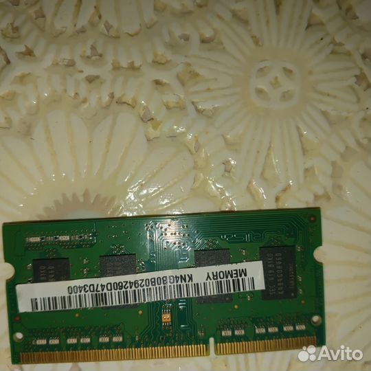 Продам оперативную память на ноутбук ddr3 4гб