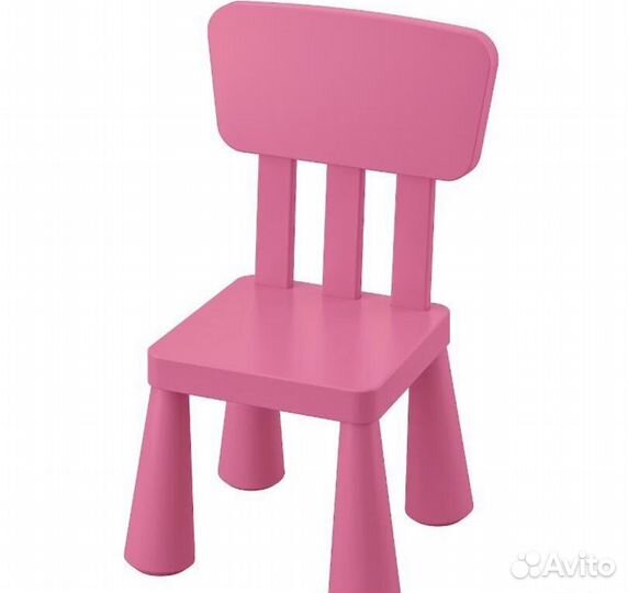 Детский стул Маммут Икеа новый розовый IKEA